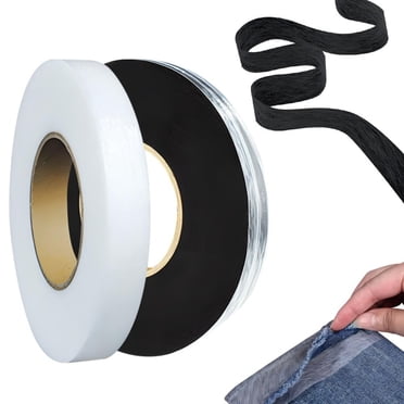 Tingzi Iron on Hemming Tape, Iron on Tape for Hemming, Stitch Witchery Tape Sewing Tape, Adhesive for Fabric Tape No Sew Hemming Tape for Clothes Pants Dress Curtains