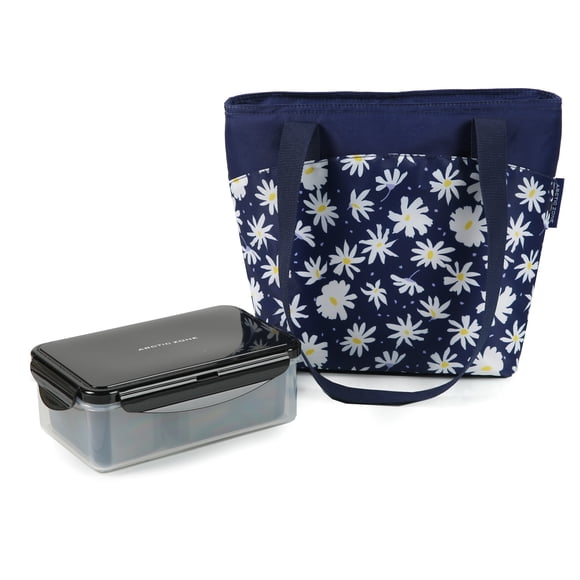 Arctic Zone Uptown Lunch Tote with Insulated Interior and Durable Polyester Exterior, Back to School Supplies
