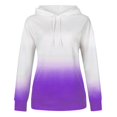 thumbnail image 4 of Penkiiy Chandails à Capuchon pour Femmes Mode Sweat à Capuche Décontracté Patchwork Blouse à Capuche Pull Violet Y2K Vêtements, 4 of 4
