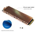thumbnail image 3 of Copper M.2 SSD Heat Sink Radiator with Silicone Thermal Pad M.2 SSD Hard Disk Cooling Heatsink For NVME M2 NGFF 2280 PCIe SSD 1 Side, 3 of 6
