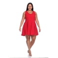 thumbnail image 2 of White Mark Women's Crystal Skater Dress, 2 of 6