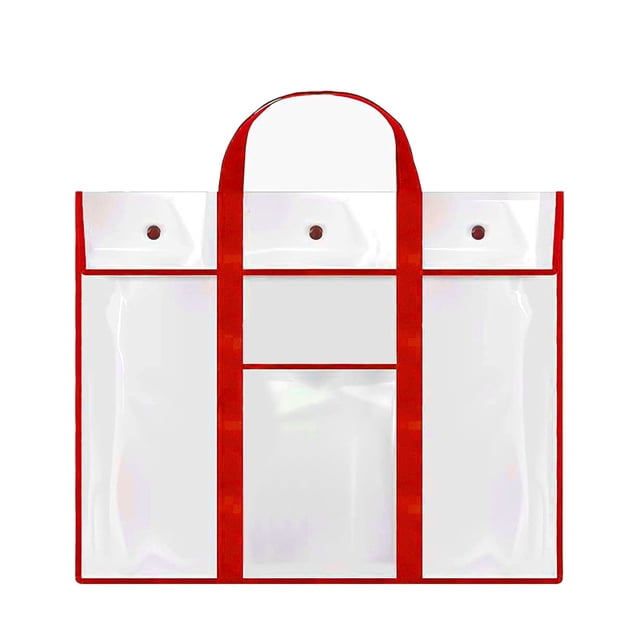PRETXORVE Carrying Handle Large Transparent Poster Board for Artwork Board Charts and Teaching Materials