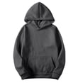 thumbnail image 1 of LOVZFMLL Hoodies for Men, Solid Classic Hooded Sweatshirt, Casual Everyday Essential Versatile, Loose Fit Pullover Fall Clothes, 1 of 6