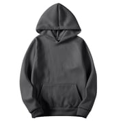 cfhntfmh Mens Fleece Hoodie Winter Warm Pullover Long Sleeve Sherpa Lined Hooded Sweatshirt with Pocket Fall Trendy Basic Pullover