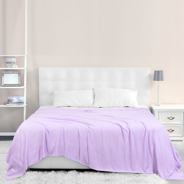 PiccoCasa Cooling Blanket Viscose from Bamboo Breathable Lavender Twin