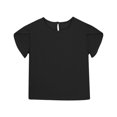 thumbnail image 3 of Yanlir 2025 Chemises d'Été pour Enfants Manches Raglan T-Shirt Graphique à Manches Courtes Haut à Col Rond T-Shirt pour Filles Tee Ample Décontracté Hauts (Noir, 12 Ans), 3 of 4