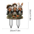 thumbnail image 2 of Nouveau Piquet de Jardin Tendance Lapin de Pâques Jardin Piquet de Jardin de Pâques Décoration de Pâques Rétro Lapin de Pâques Oeuf de Pâques Logo de Jardin Décoration de Pâques Extérieure Lapin de Pâques Oeuf de Pâques Lo de Pâques, 2 of 3