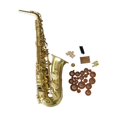 thumbnail image 1 of Bunblic Alto Sax Musical Instrument Mouthpiece Clip Lightweight DIY Projects Professional Copper Clarinet for Music Room Concert Gift, 1 of 8