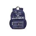 thumbnail image 1 of Justice™ Brand Girls Nylon Multi Compartment 17” Backpack With Glitter Logo And Zipper Pulls, 1 of 4
