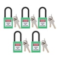 thumbnail image 2 of Safety Padlock,5Set 38mm/1.5in Safety Lockout Safety Lockout Security Padlock Sleek Aesthetic, 2 of 14