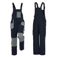 thumbnail image 4 of Lovzfmll Overalls for Men, Colorblock Durable Workwear Multi-Pocket Bib Overalls, Workwear Loose Fit Straight Leg Full Length Pants, 4 of 4