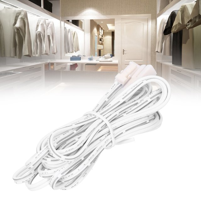 Cabinet Light Extension Cable, Low Pressure Flexible Extension Cable For Cabinet Lights For Wardrobe