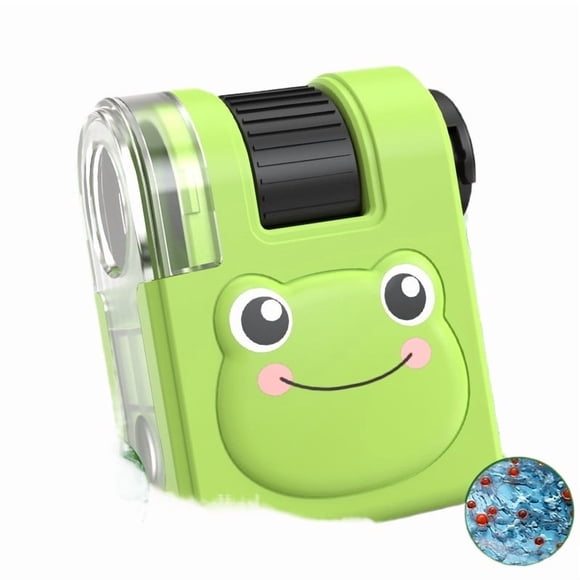 Microscope Portable pour Enfants à Motif de Dessin Animé - Microscope Optique Portatif pour l'Exploration en Plein Air, Jouet Éducatif, Largement Utilisé