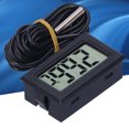 thumbnail image 4 of Digital Hygrometer,, Impact Resistance Digital Temperature Meter, LCD Display  For Greenhouse For Garden For Smart Home For Humidors Black, 4 of 8
