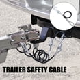 thumbnail image 3 of Trailer Safety Cable Hook,Trailer Safety Towing Cable S Hook 3500lbs Load Bearing 27.6in Spring Towing Rope RV, 3 of 7
