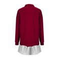 thumbnail image 5 of DPTALR Women's Fashionable Long Sleeved Button Up Collared Sweatshirt Dress, 5 of 5