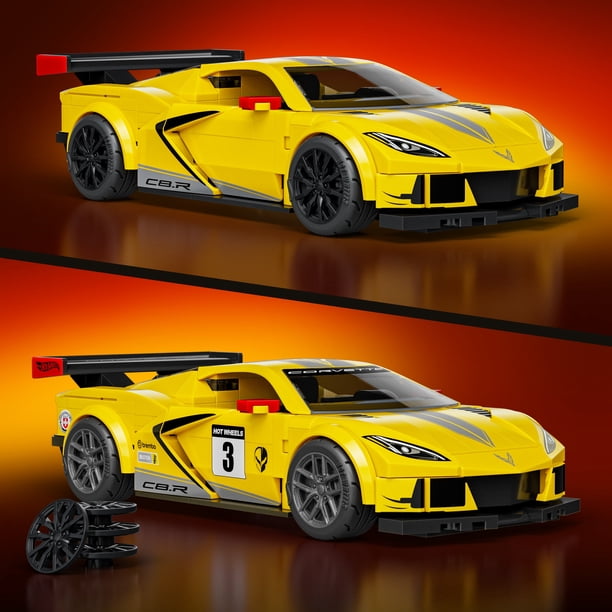 Mattel Brick Shop Hot Wheels '20 Corvette C8.R Building Toy Kit
