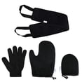 thumbnail image 2 of TISHITA Back and Body Self Tanning Mitts Set Fake Tan Applicator Black 02, 2 of 8