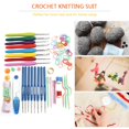 thumbnail image 2 of 16 Size Of Crochet Knitted Set 57 Pin Knitting Multicolor Crochet Hooks Needles Stitches Loom Yarn Tool For DIY Crafts Sewing, 2 of 8