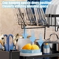 thumbnail image 4 of Pisexur Kitchen Draining Dishs Rack Household Chopsticks Knife And Fork Storage Rack Cup Rack Countertop Drying Dishs Racks Draining Racks Black, 4 of 7