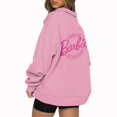 thumbnail image 2 of Mode Décontractée à Manches Longues Imprimé Floral Fermeture Éclair Épaule Extérieure Surdimensionnée Sweat-Shirts Noir S, 2 of 6
