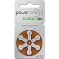 thumbnail image 2 of Power One Hearing Aid Batteries Mercury Free Size 312, PR41 (120 Batteries) + Battery Keychain Kit, 2 of 7