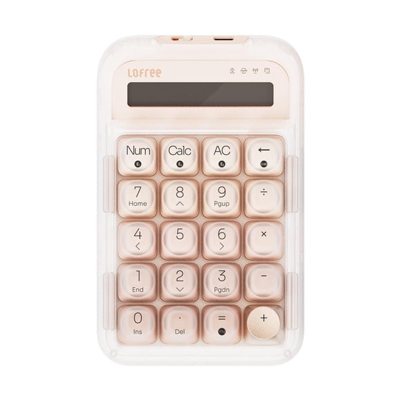 LOFREE Foundation Tri-Mode Wireless Numpad White LED Backlight Compatible with MacOS, iOS, Windows, and Android