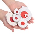 thumbnail image 4 of Uxcell Microfiber Bullseye Targets Competition Game Target Shooting Practice Fabric Pad Disc Accuracy Training Tool 8cm, 4 of 5
