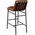 thumbnail image 4 of Meridian Furniture Burke Cognac Vegan Leather Bar Stool, 4 of 7
