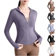 thumbnail image 4 of yoeyez Maillot Dermoprotecteur pour Femmes Upf 50+ Protection Uv Manches Longues Chandails d'Entraînement contre le Soleil Coupe Sèche Randonnée Chandail de Bain Hauts d'Entraînement avec Poches Noir,G, 4 of 4