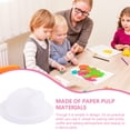 thumbnail image 2 of CTIRCHIU Diy Pulp Hat 4Pcs White Color Unfinished Blank Hat for Dancing Party and DIY Activities, 2 of 7