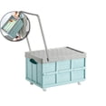 thumbnail image 1 of Dvruxg Clothes Storage Organizer Rolling Storage Box on Wheels Practical Folding Bins, Plastic Tote Storage Box Container Stackable Folding Utility Crates for Clothes Books Snack, 1 of 5