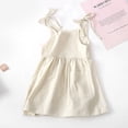 thumbnail image 2 of Kcodviy Tout-Petits Enfants Filles Solide Enfants Robe de Concours Poches Sans Manches Plage Bretelles Grandes Filles Robe Chandail de Noël Princesse Vêtements, 2 of 3