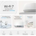 thumbnail image 4 of TP-LINK BE5000 WHOLE HOME MESH WI-FI 7 SYSTEM SPEED: 688 MBPS AT 2.4 GHZ + 4324, 4 of 5