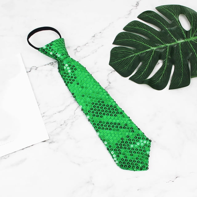 Accessoire de Scène de Carnaval pour Hommes et Femmes, Cravate Réglable à Paillettes