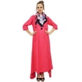thumbnail image 2 of Bimba Kurta Décontractée pour Femme en Rayonne Pêche Indienne à Ourlet Asymétrique avec Foulard - 28, 2 of 9