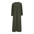 thumbnail image 2 of Robe Abaya pour Femmes à Manches Longues, Robe Islamique avec Poches, Maxi, Tenue de Prière, Élégante, Robe Longue pour les Fêtes, 2 of 4