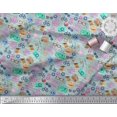 thumbnail image 3 of Soimoi Modal Satin Fabric Camera,Hat & Briefcase Travel Printed Fabric 1 Yard 42 Inch Wide, 3 of 3