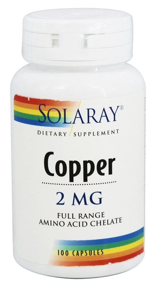 Solaray - Copper 2 mg. - 100 Capsules