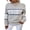 Khaki, variant on Gupgi Snowflake Sweater for Women Christmas Tops Long Sleeve Mock Neck Pullover Holiday Knitwear
