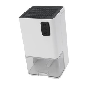 Déshumidificateur du ménage, 40W Surveillance intelligente de l'humidité Arrêt automatique Déshumidificateur intérieur avec filtration et 1.2L Conteneur d'eau pour sous-sols de chambre Salle de bains RV
