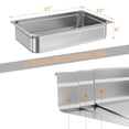 thumbnail image 5 of 6-Pack Full Size Stainless Steel Steam Table Pans – 4-Inch Deep, Commercial Grade, Anti-Jamming, Oven Safe, Ideal for Hotel, Catering, Buffet,Durable Kitchen Fundamental – Size: 6p-0.5-811-4, 5 of 5