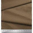 thumbnail image 3 of Soimoi Brown polyester Crepe Fabric Brush Stroke Abstract Print Fabric by Yard 52 Inch Wide, 3 of 3