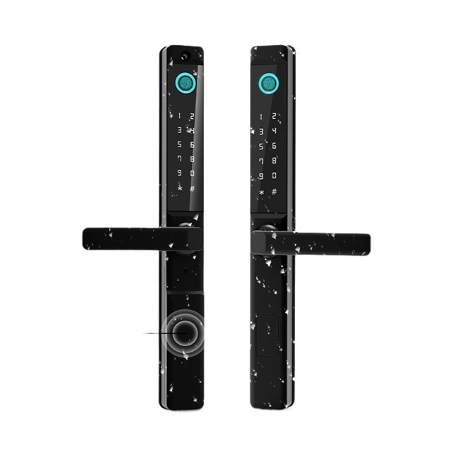 Fingerprint Double Two Side Waterproof Outdoor Smart Door Lock SUS Material For Slim Aluminum Swing Sliding Lock ,Easy Installation