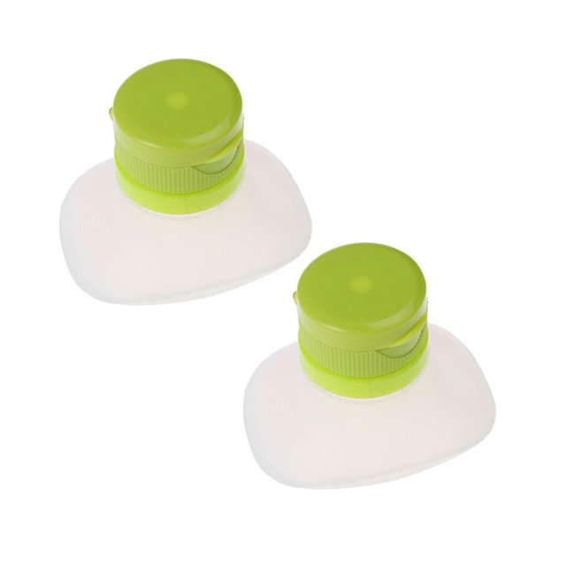 Oleegame 2PC Produce Storage Condiment Dressing Dispenser Plastic Ketchup Bottle Kitchen,Dining & Bar White