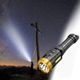thumbnail image 2 of Qocolhg Lampe de Poche LED, Haute Luminosité, Portable, Étanche, Faisceau de 2000 Pieds, Lampe de Poche Zoomable pour Maison, Extérieur, Randonnée, Camping, Essentiels de Camping, 2 of 9