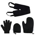 thumbnail image 1 of TISHITA Back and Body Self Tanning Mitts Set Fake Tan Applicator Black 02, 1 of 8