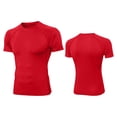 thumbnail image 4 of Kaemgyyd Chandail de Compression Homme Respirant à Manches Courtes Ajusté Athlétique Sport sous-Vêtement Séchage Rapide Extensible Course Entraînement Hauts, 4 of 4