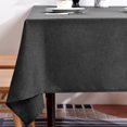 thumbnail image 1 of BALCONY & FALCON Nappe Rectangulaire en Faux Lin Imperméable, Nappe Utilisée pour les Rassemblements, Restaurants, Cuisines, Banquets (Gris Moderne, 57x118), 1 of 6