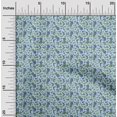 thumbnail image 2 of oneOone Polyester Spandex Light Blue Fabric Asian Suzani Craft Projects Decor Fabric Printed By The Yard 56 Inch Wide, 2 of 5